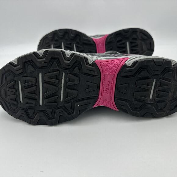 Asics Gel Venture 6 Trail Running Shoes Gray Black Pink Womens 10 D Wide Width - Picture 7 of 11